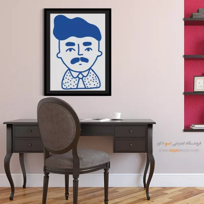 تابلو پرتره فانتزی برای کافه - شاهانه – تابلو چهره - اسپو دکور