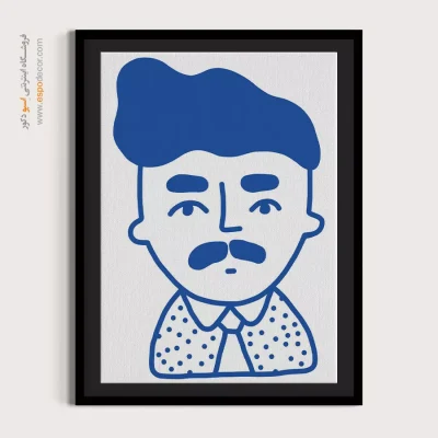 تابلو پرتره فانتزی برای کافه - شاهانه – تابلو چهره - اسپو دکور