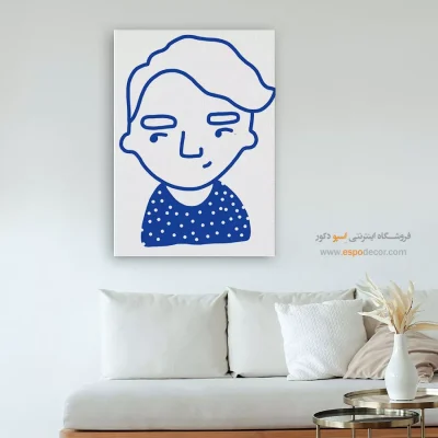 خرید تابلو دکوراتیو چهره رنگی برای سالن زیبایی