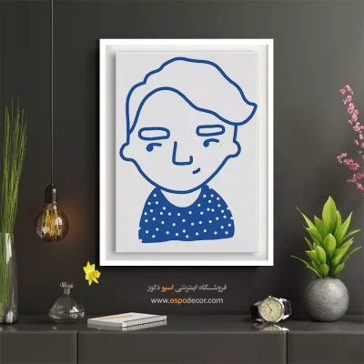 خرید تابلو دکوراتیو چهره رنگی برای سالن زیبایی - نفیس – تابلو چهره - اسپو دکور