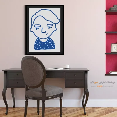 خرید تابلو دکوراتیو چهره رنگی برای سالن زیبایی - نفیس – تابلو چهره - اسپو دکور
