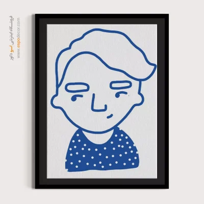 خرید تابلو دکوراتیو چهره رنگی برای سالن زیبایی - نفیس – تابلو چهره - اسپو دکور