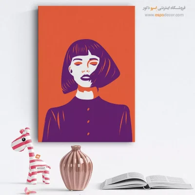 خرید تابلو صورت مدرن برای رستوران