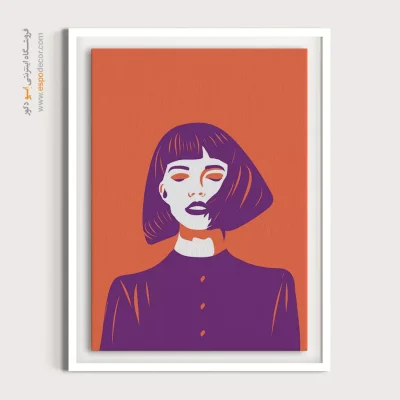 خرید تابلو صورت مدرن برای رستوران - زندگی – تابلو چهره - اسپو دکور