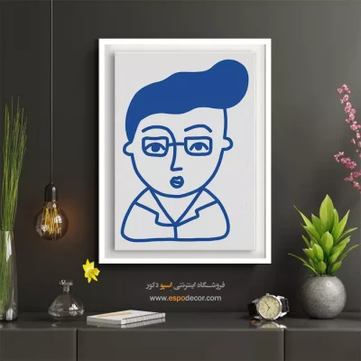 تابلو صورت مینیمال برای سالن زیبایی - خاطرات – تابلو چهره - اسپو دکور