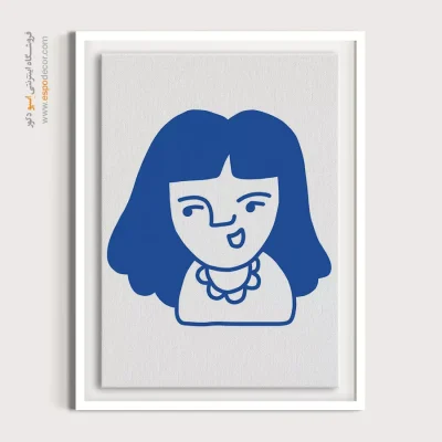 تابلو چهره برای خانه - نگاه محو – تابلو چهره - اسپو دکور