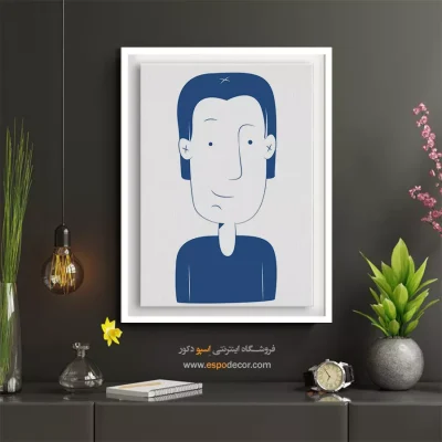 خرید تابلو چهره رنگی برای سالن زیبایی - دل‌نشین – تابلو چهره - اسپو دکور