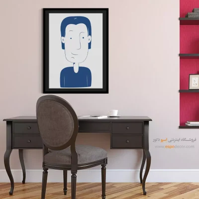 خرید تابلو چهره رنگی برای سالن زیبایی - دل‌نشین – تابلو چهره - اسپو دکور