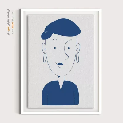 تابلو پرتره هنری برای دفتر - بی‌انتها – تابلو چهره - اسپو دکور