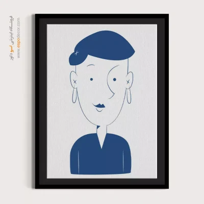 تابلو پرتره هنری برای دفتر - بی‌انتها – تابلو چهره - اسپو دکور