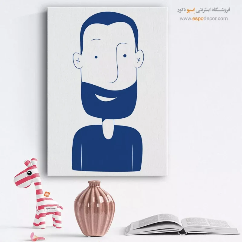 خرید تابلو مینیمال چهره هنری برای گالری