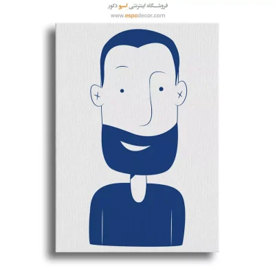 خرید تابلو مینیمال چهره هنری برای گالری