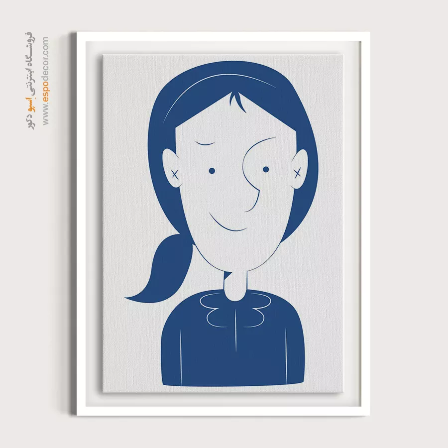 تابلو مینیمال چهره رنگی برای دفتر - انرژی – تابلو چهره - اسپو دکور