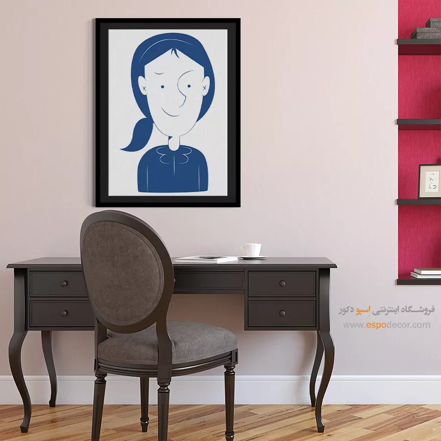 تابلو مینیمال چهره رنگی برای دفتر - انرژی – تابلو چهره - اسپو دکور