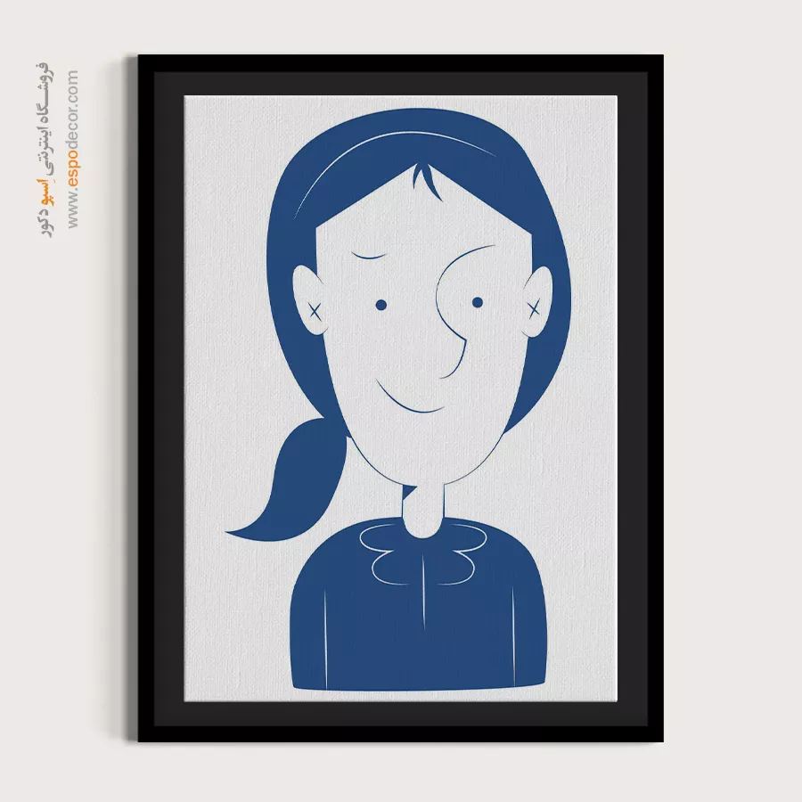 تابلو مینیمال چهره رنگی برای دفتر - انرژی – تابلو چهره - اسپو دکور