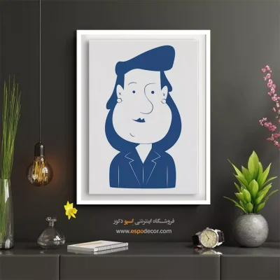 تابلو پرتره مدرن برای پذیرایی - سرزندگی – تابلو چهره - اسپو دکور