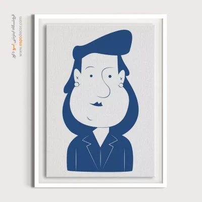 تابلو پرتره مدرن برای پذیرایی - سرزندگی – تابلو چهره - اسپو دکور