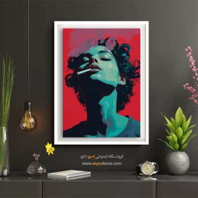 خرید تابلو چهره خاص برای پذیرایی - خوشحالی – تابلو چهره - اسپو دکور