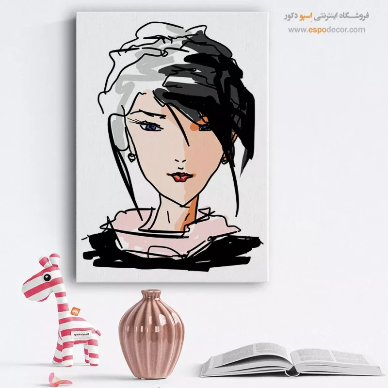 تابلو دکوراتیو چهره بزرگ برای گالری