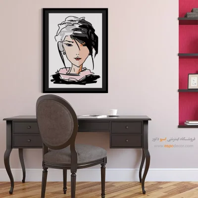 تابلو دکوراتیو چهره بزرگ برای گالری - پرانرژی – تابلو چهره - اسپو دکور