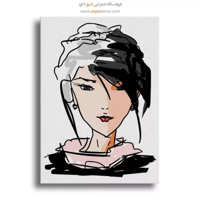 تابلو دکوراتیو چهره بزرگ برای گالری