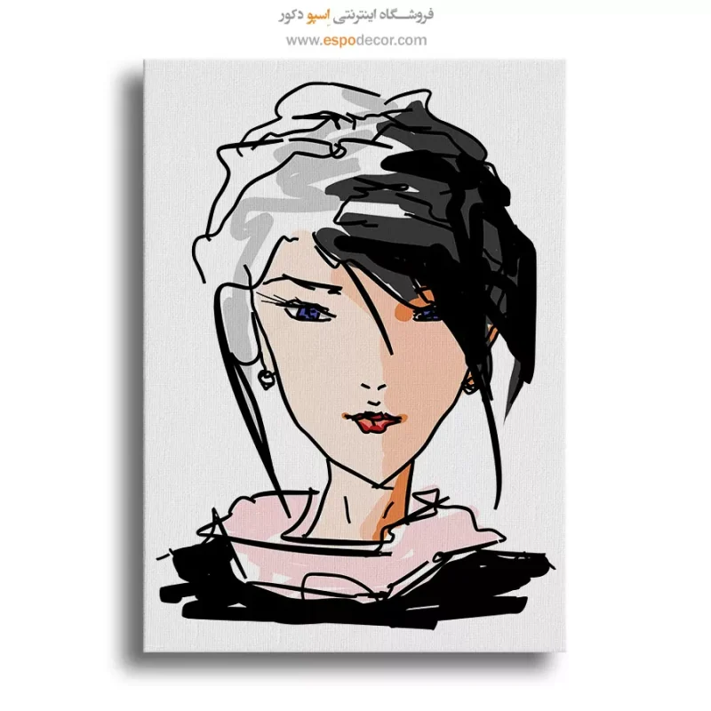 تابلو دکوراتیو چهره بزرگ برای گالری