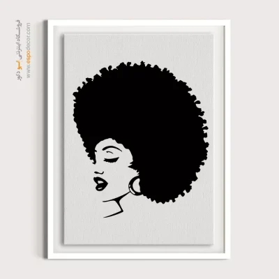 تابلو چهره فانتزی برای پذیرایی - نگاه روشن – تابلو چهره - اسپو دکور