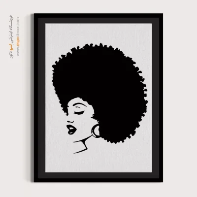 تابلو چهره فانتزی برای پذیرایی - نگاه روشن – تابلو چهره - اسپو دکور