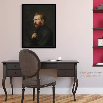 تابلو صورت مدرن برای نشیمن - پرتره ون گوگ – تابلو چهره - اسپو دکور