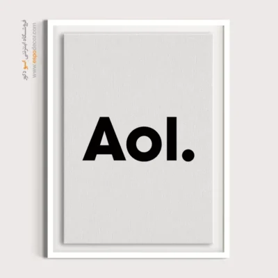 تابلو لوگو های معروف – Aol - اسپو دکور