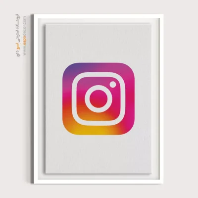 تابلو لوگو های معروف – instagram - اسپو دکور
