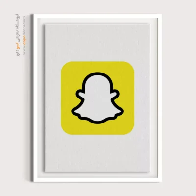 تابلو لوگو های معروف – Snapchat - اسپو دکور