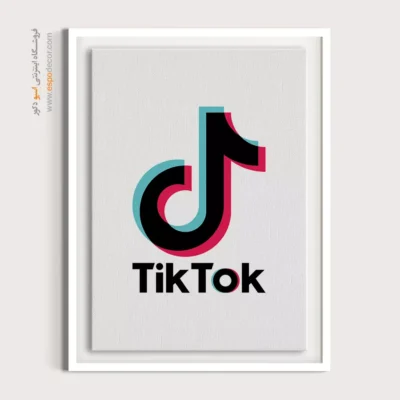 تابلو لوگو های معروف – TikTok - اسپو دکور