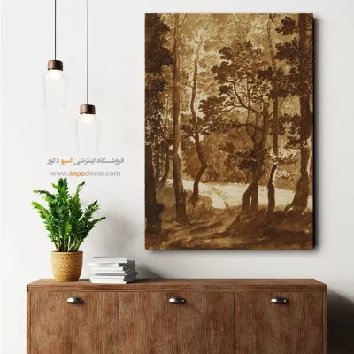 تابلو نقاشی های معروف - نقاشی منظره تابستانی - اسپو دکور