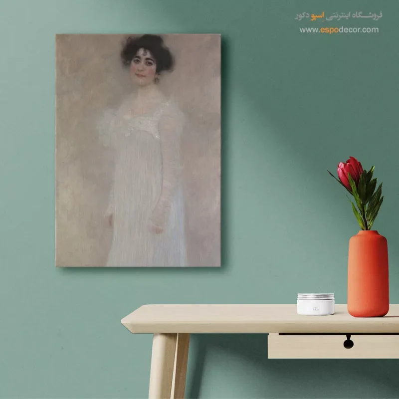 تابلو بوم نقاشی دختری با بادکنک