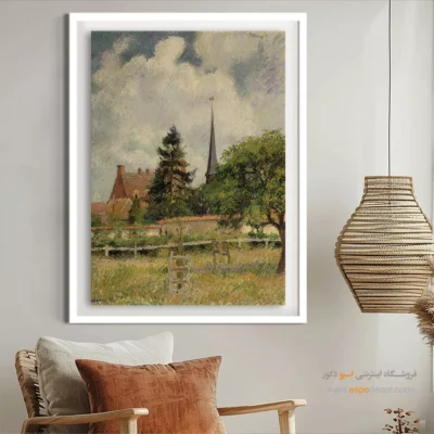 تابلو بوم نقاشی طبیعت زمستانی - تابلو نقاشی های معروف - اسپو دکور