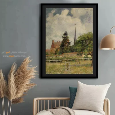 تابلو بوم نقاشی طبیعت زمستانی - تابلو نقاشی های معروف - اسپو دکور