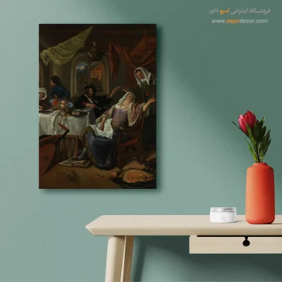 تابلو بوم نقاشی طبیعت بیابانی