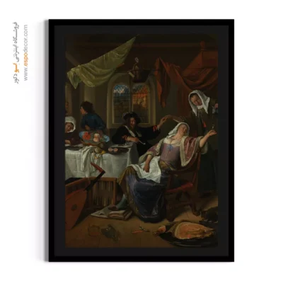 تابلو بوم نقاشی طبیعت بیابانی - تابلو نقاشی های معروف - اسپو دکور