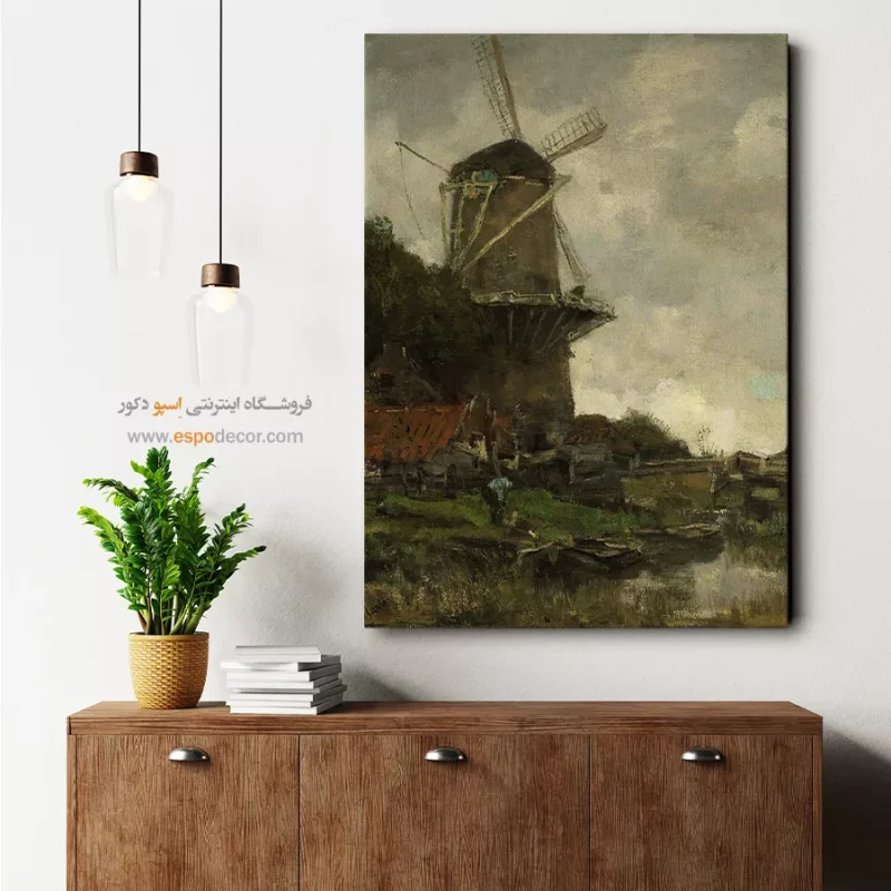 خرید تابلو بوم نقاشی طبیعت آب