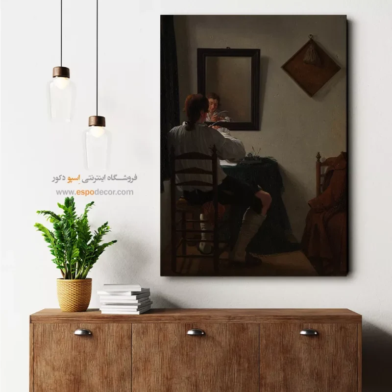 خرید تابلو بوم نقاشی طبیعت شناور