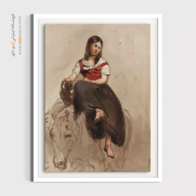 خرید تابلو بوم نقاشی خورشید درختان - تابلو نقاشی های معروف - اسپو دکور