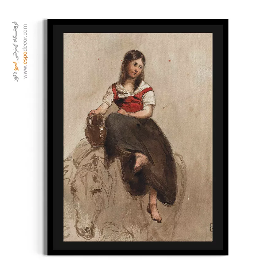 خرید تابلو بوم نقاشی خورشید درختان - تابلو نقاشی های معروف - اسپو دکور