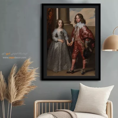 خرید تابلو بوم نقاشی غروب روی بوم - تابلو نقاشی های معروف - اسپو دکور