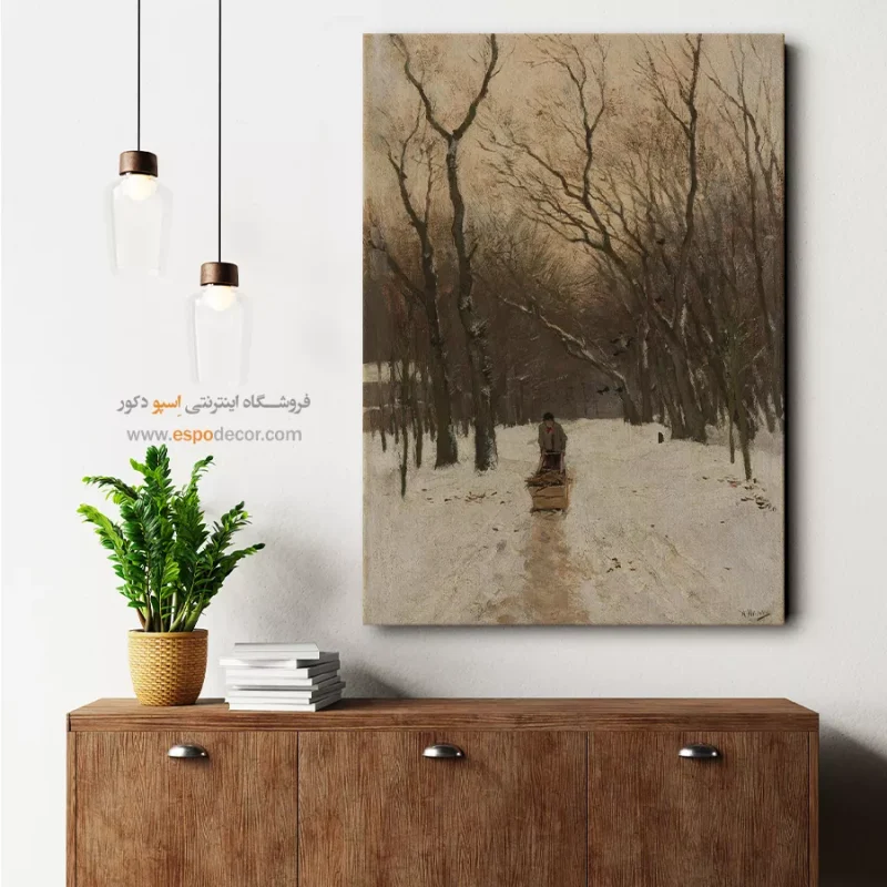 خرید تابلو بوم نقاشی شب و ستاره