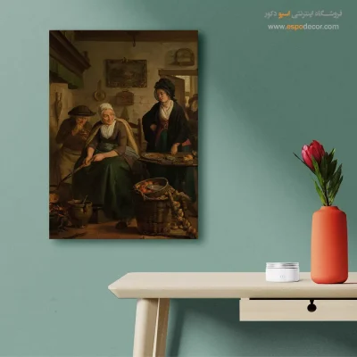 خرید تابلو بوم نقاشی طبیعت زمستانی - تابلو نقاشی های معروف - اسپو دکور