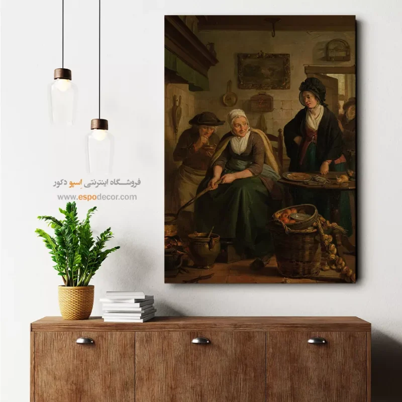 خرید تابلو بوم نقاشی طبیعت زمستانی
