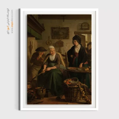 خرید تابلو بوم نقاشی طبیعت زمستانی - تابلو نقاشی های معروف - اسپو دکور