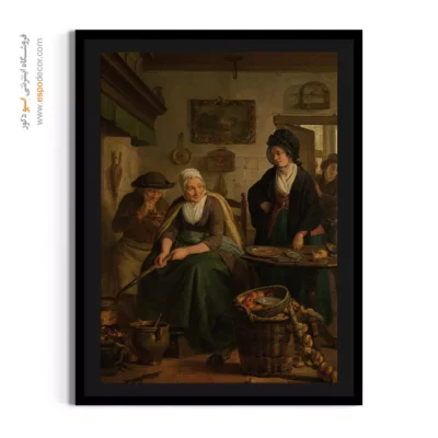 خرید تابلو بوم نقاشی طبیعت زمستانی - تابلو نقاشی های معروف - اسپو دکور