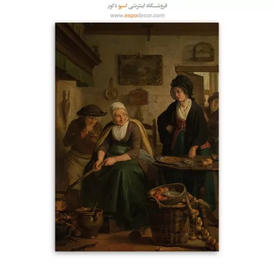 خرید تابلو بوم نقاشی طبیعت زمستانی